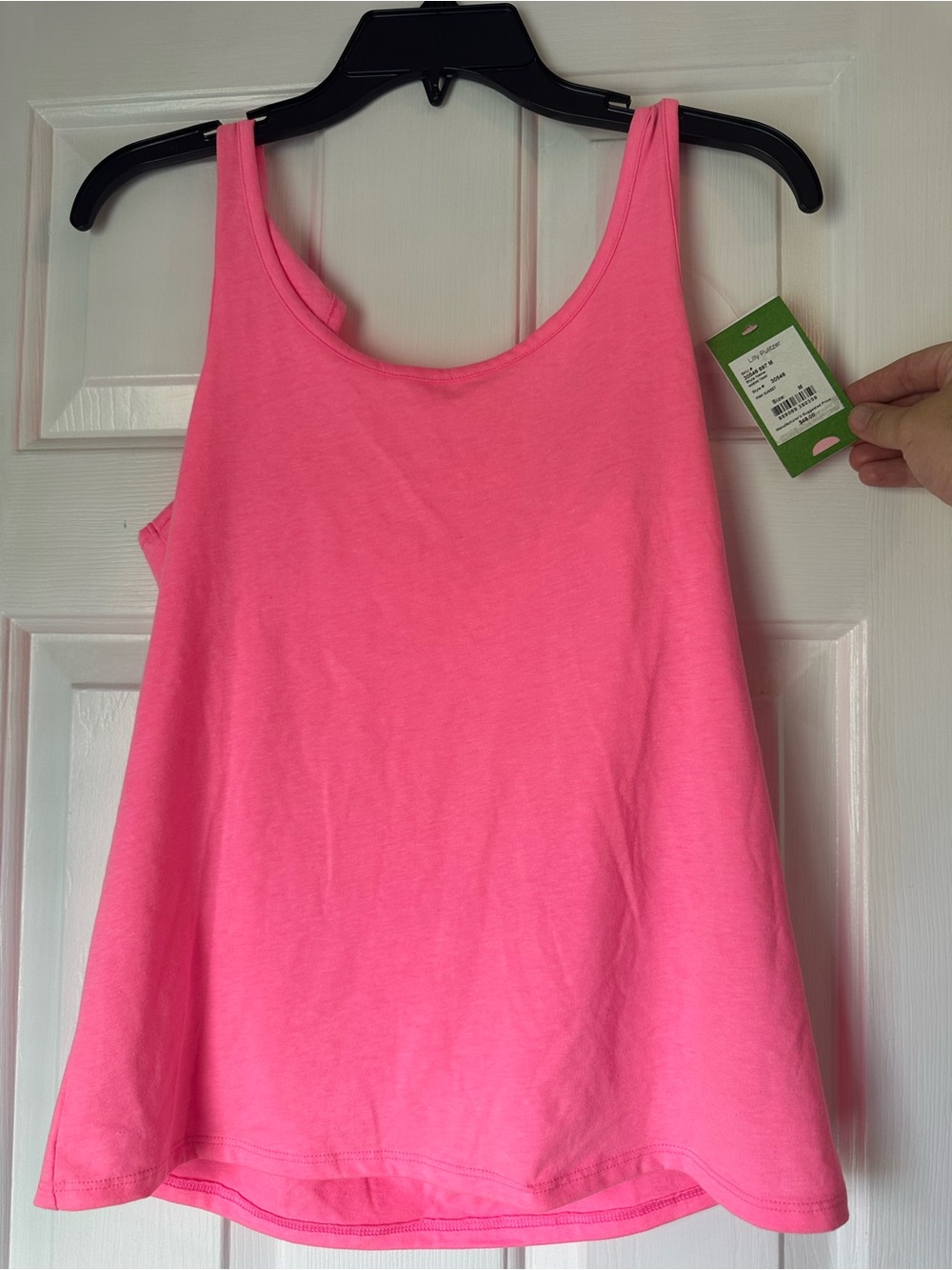 Lilly Pulitzer Neon Pink Scoop Neck Tank Top